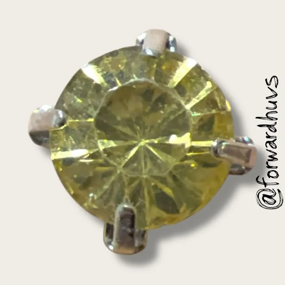 Bundle Sale 3 for $15 | Yellow Rhinestone Stud Earrings